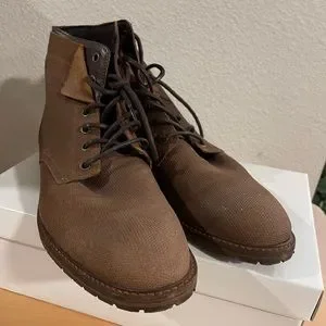 Brand: Steve Madden Style: Ramie Size:13 Color: Brown Steve Madden M-Zimmen Mens Brown Leather Lace Up Casual  main image 4